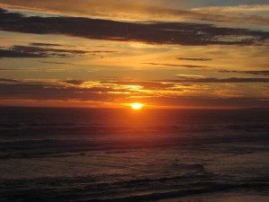 Sunset over the Pacific